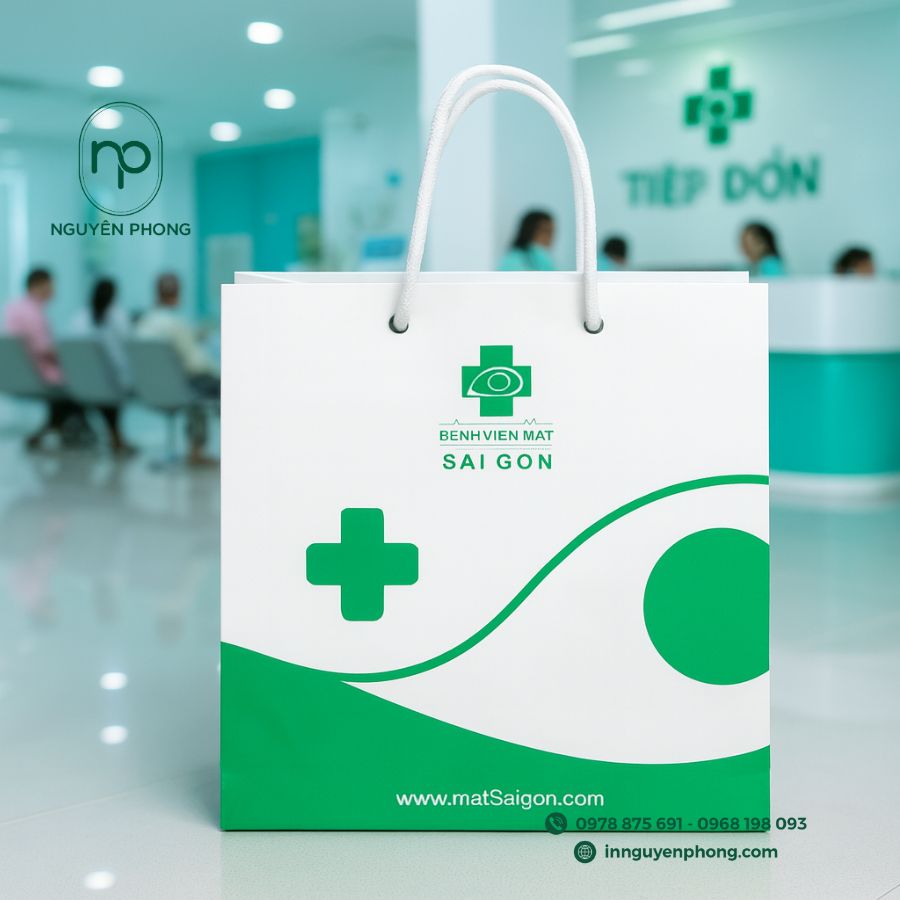 In túi giấy bệnh viện, phòng khám chuyên nghiệp và giá rẻ